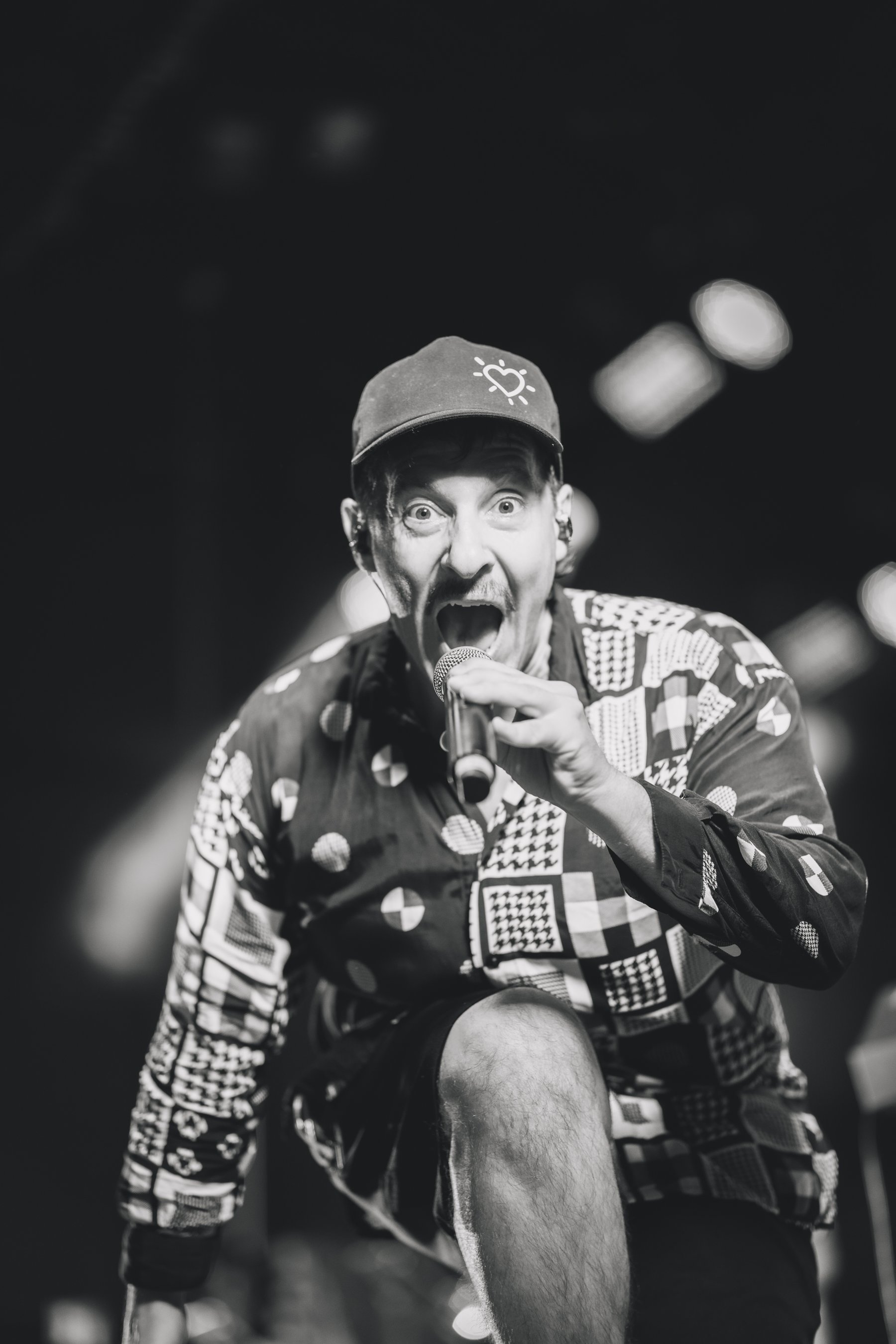 Sänger bei einem Livekonzert in Vorarlberg