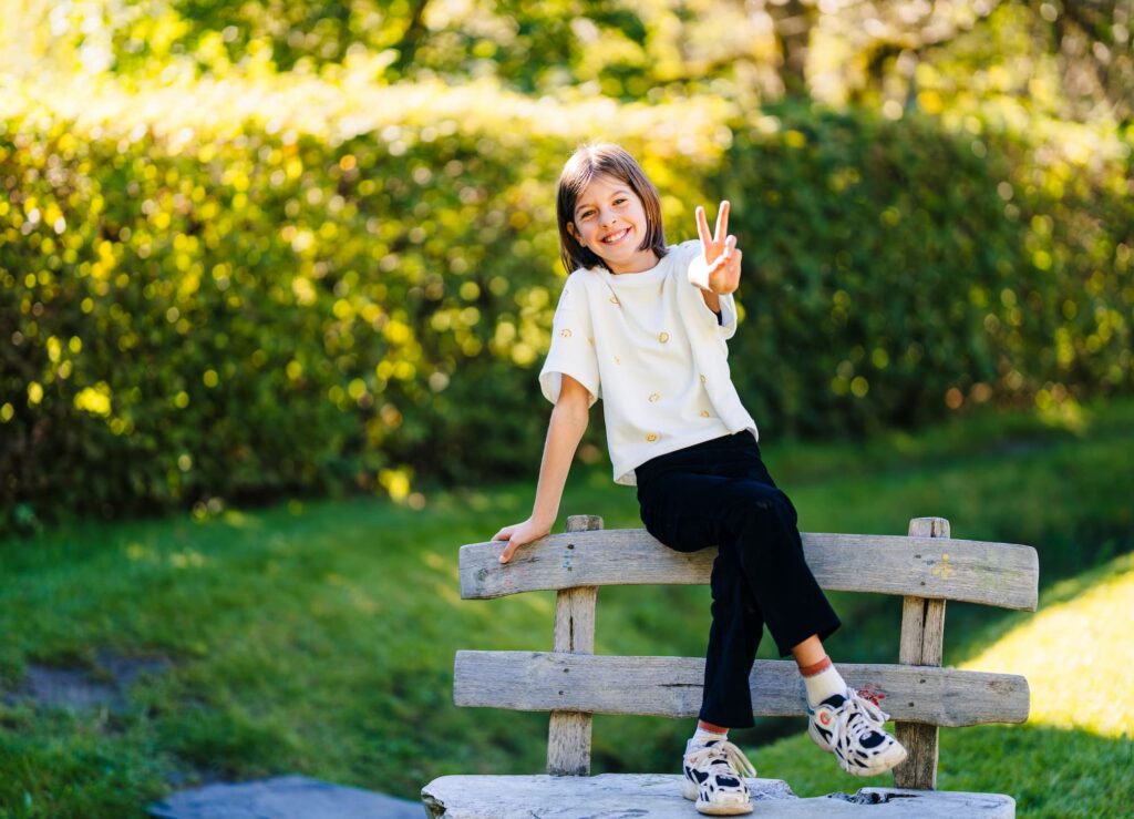 Lebendige Kinderfotografie im Freien
